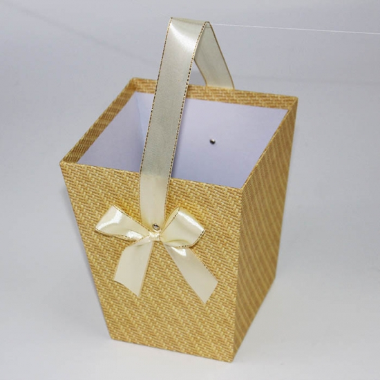 Elegant Paper Flower Girl Basket