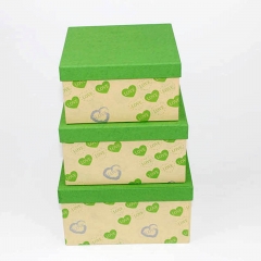 تخصيص هدية مربع ورقة مربع مجموعة مع غطاء للتخزين