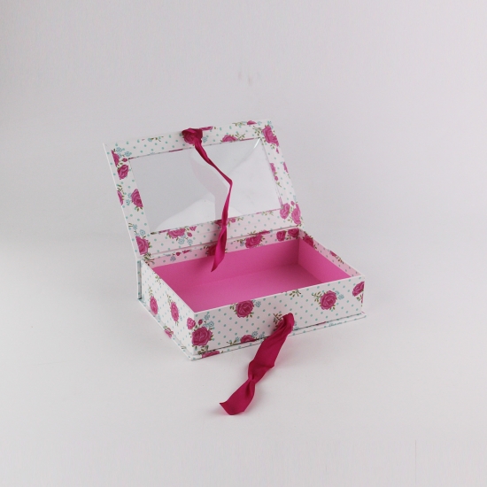 Paper gift  box with ribbon