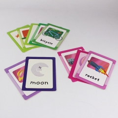 الفاخرة الملونة المطبوعة 350g ورقة بطاقات فلاش مخصص للأطفال