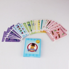 العرف تصميم بطاقات فلاش التعليمية لعب بطاقات لعبة بطاقات مع مربع