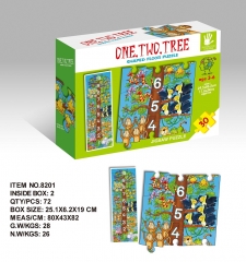 Wholesale Cardboard Jigsaw Puzzle Custom Printed Kids Toy Educational Puzzle